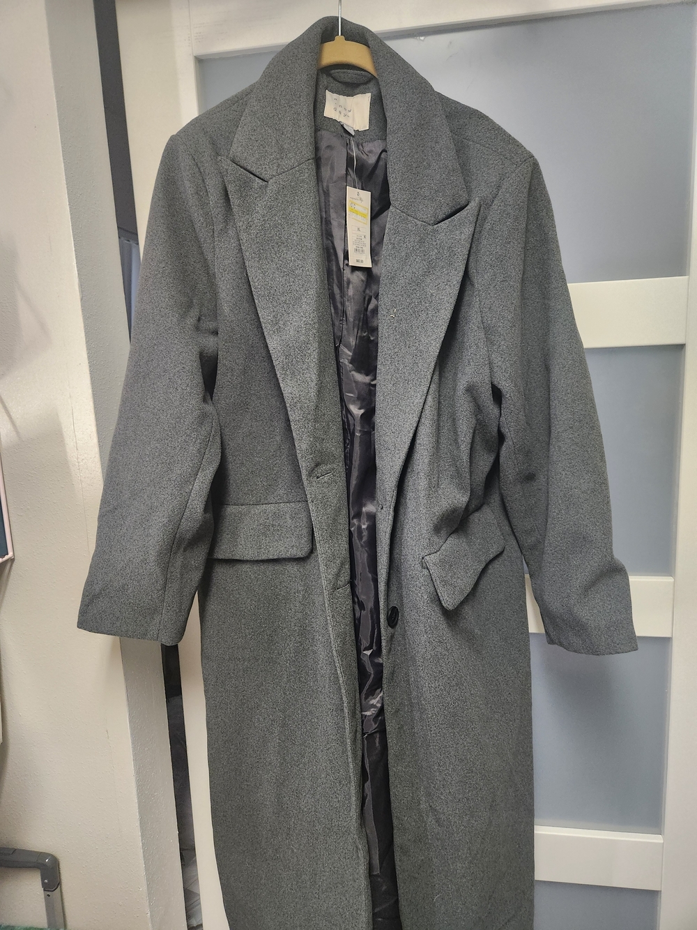 a new day Gray Long Women's Pea Coat